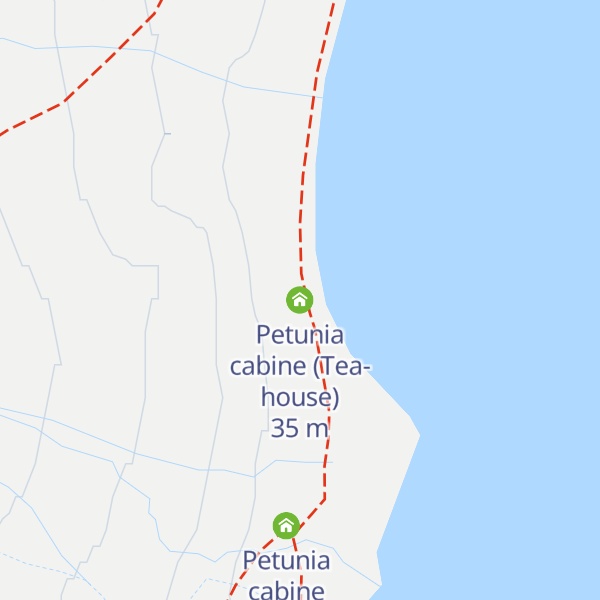 Map of Petunia cabine (Tea-house)