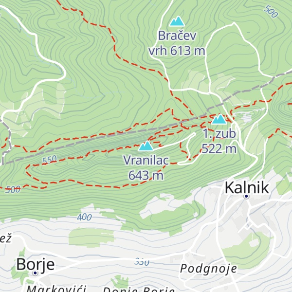 Map of Vranilac