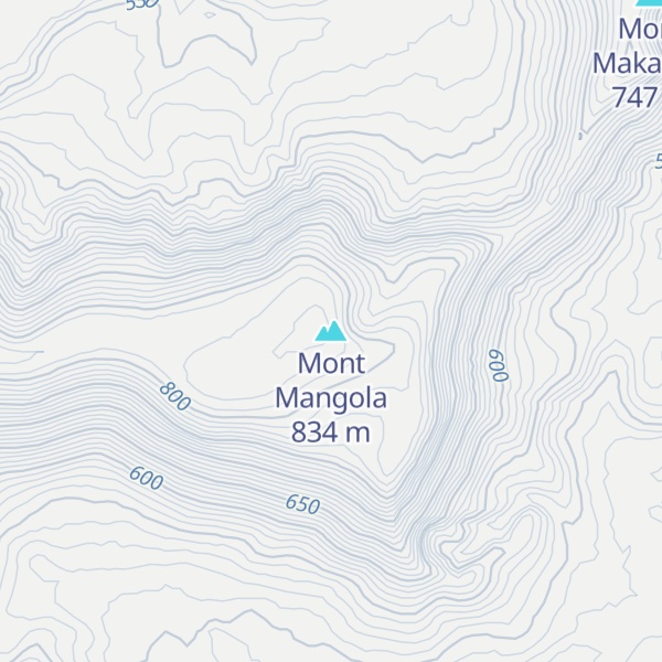 Map of Mont Mangola