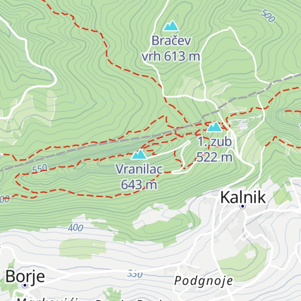 Map of Sedmi zub