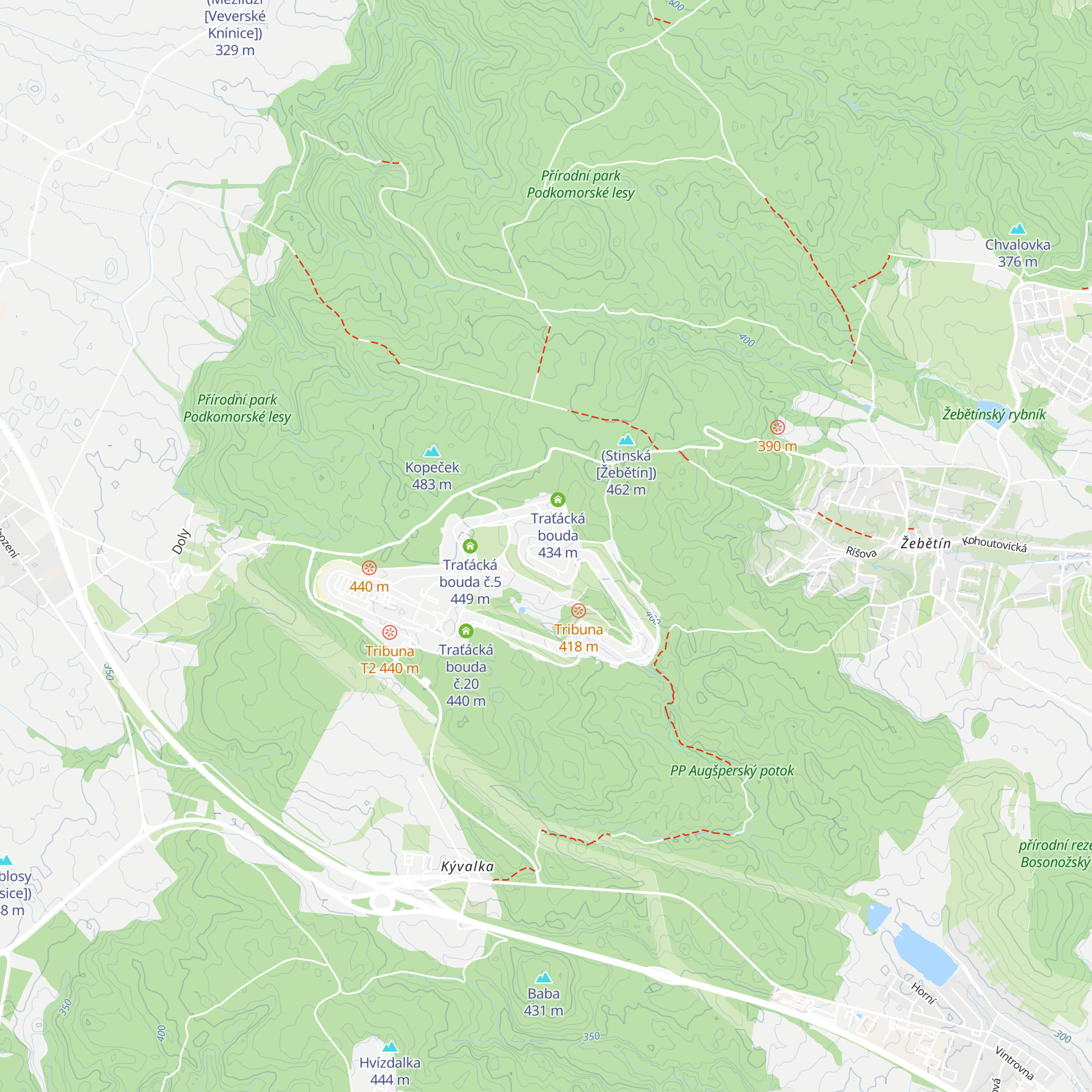 Traťácká bouda č.9 map