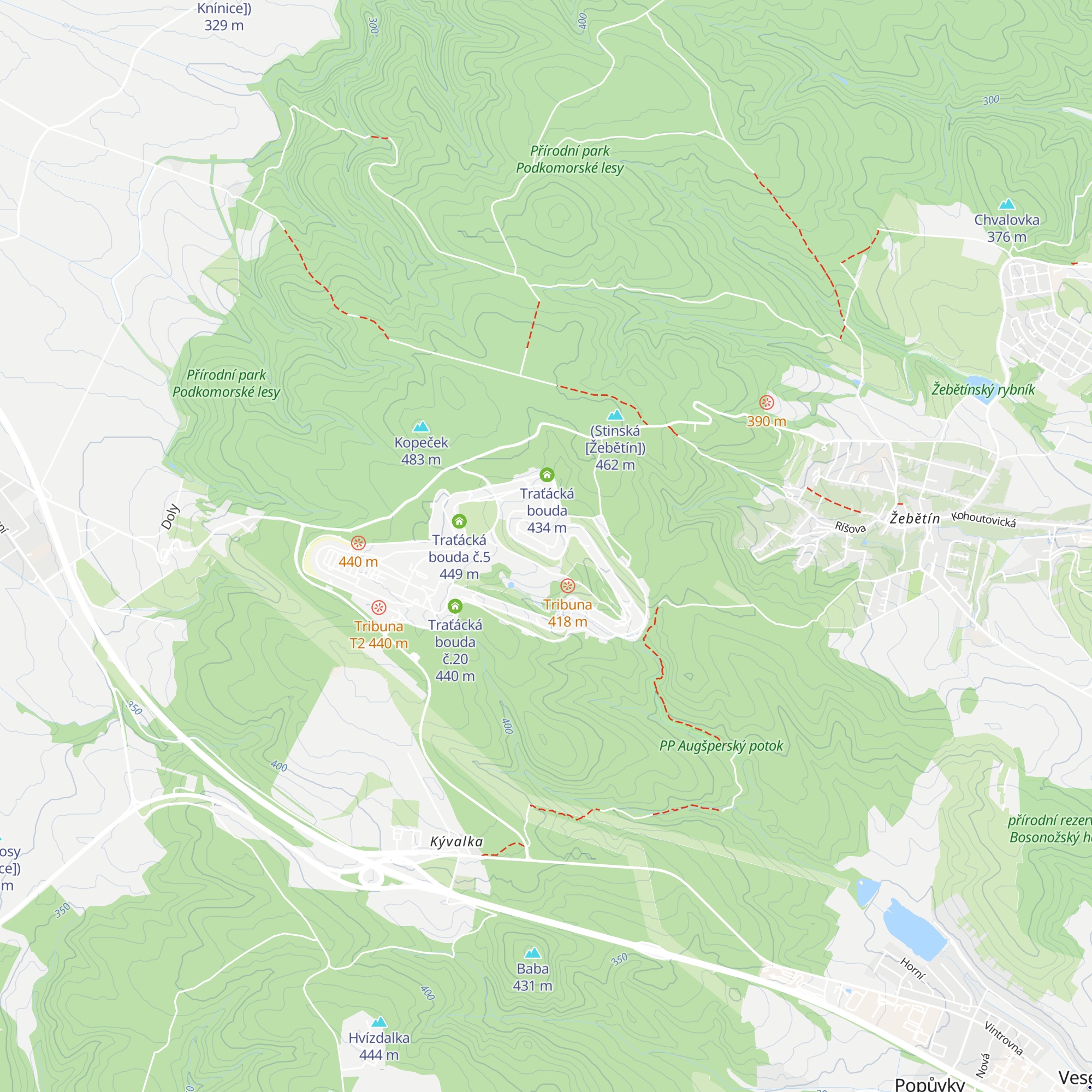 Traťácká bouda č.11 map