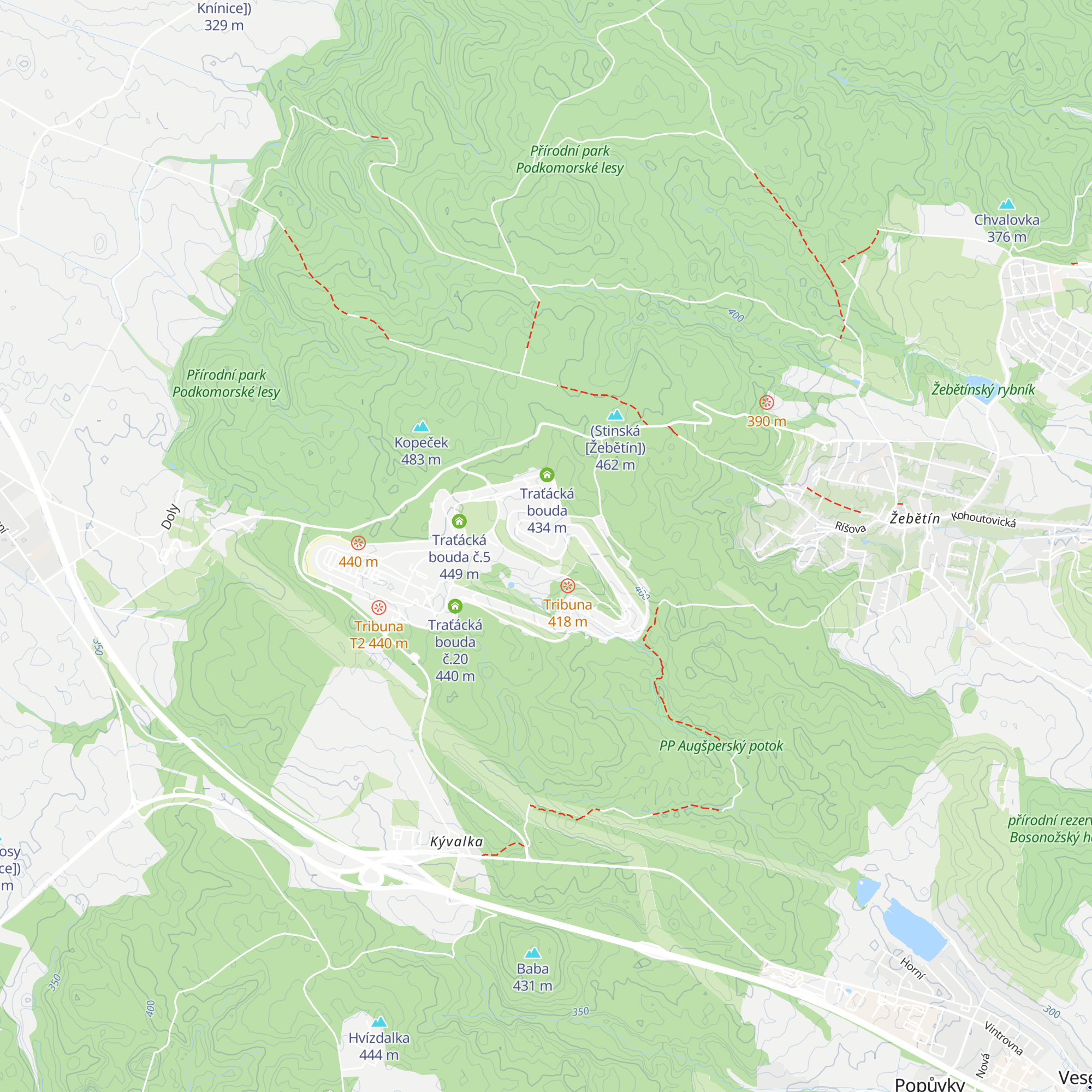 Traťácká bouda č.11 map