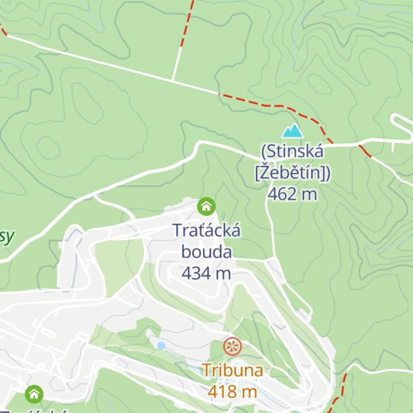 Map of Traťácká bouda