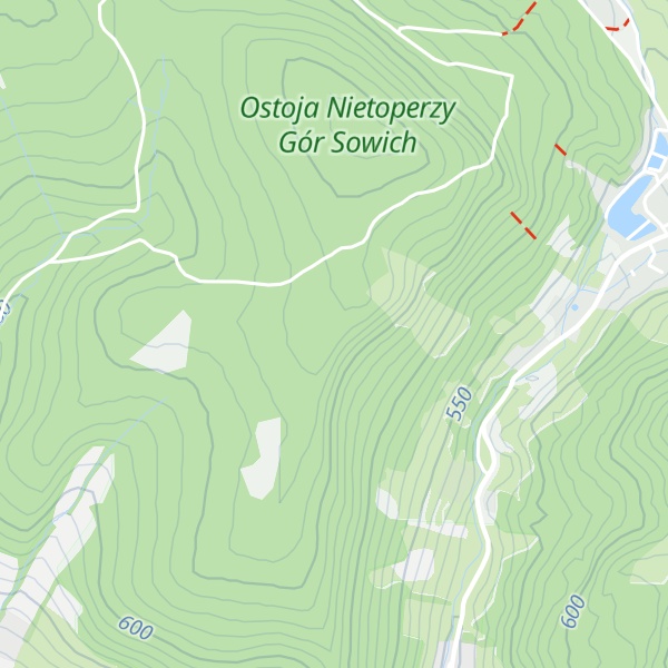 Map of Kozi Grzbiet