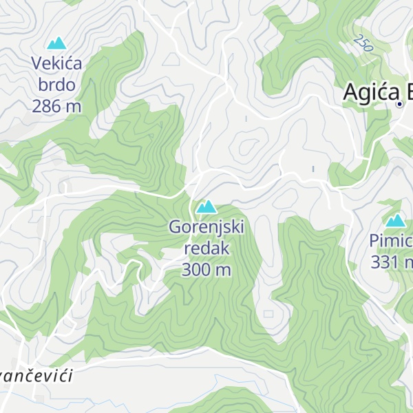 Map of Gorenjski redak