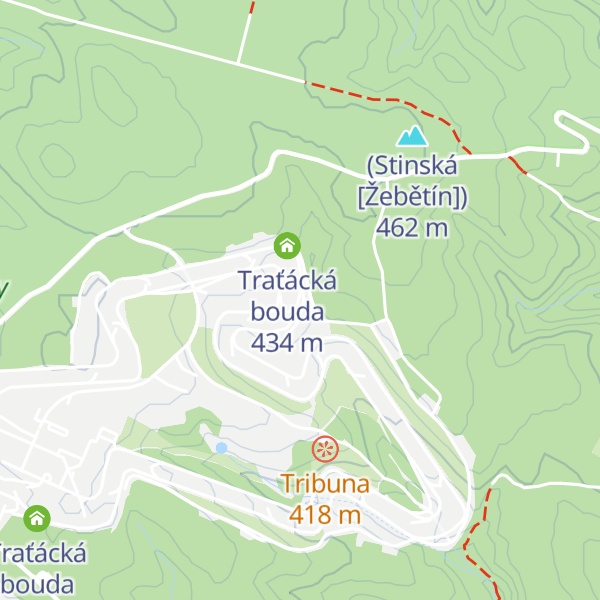 Map of Traťácká bouda č.8