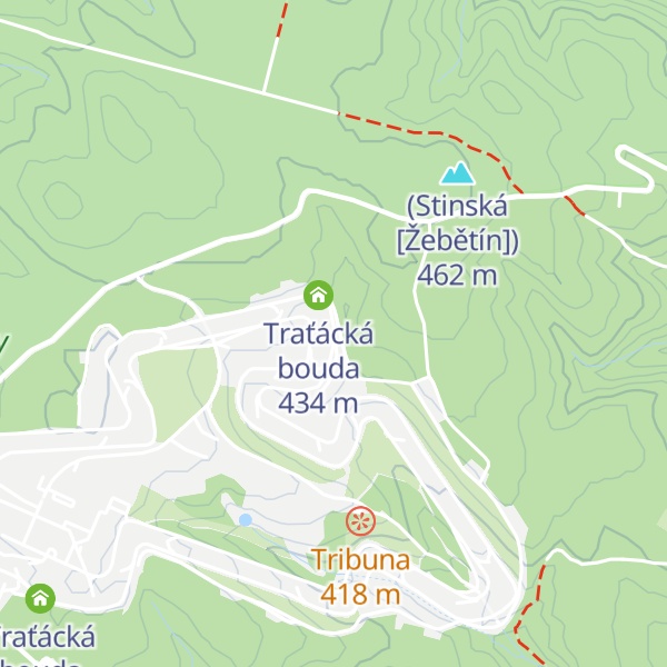 Map of Traťácká bouda