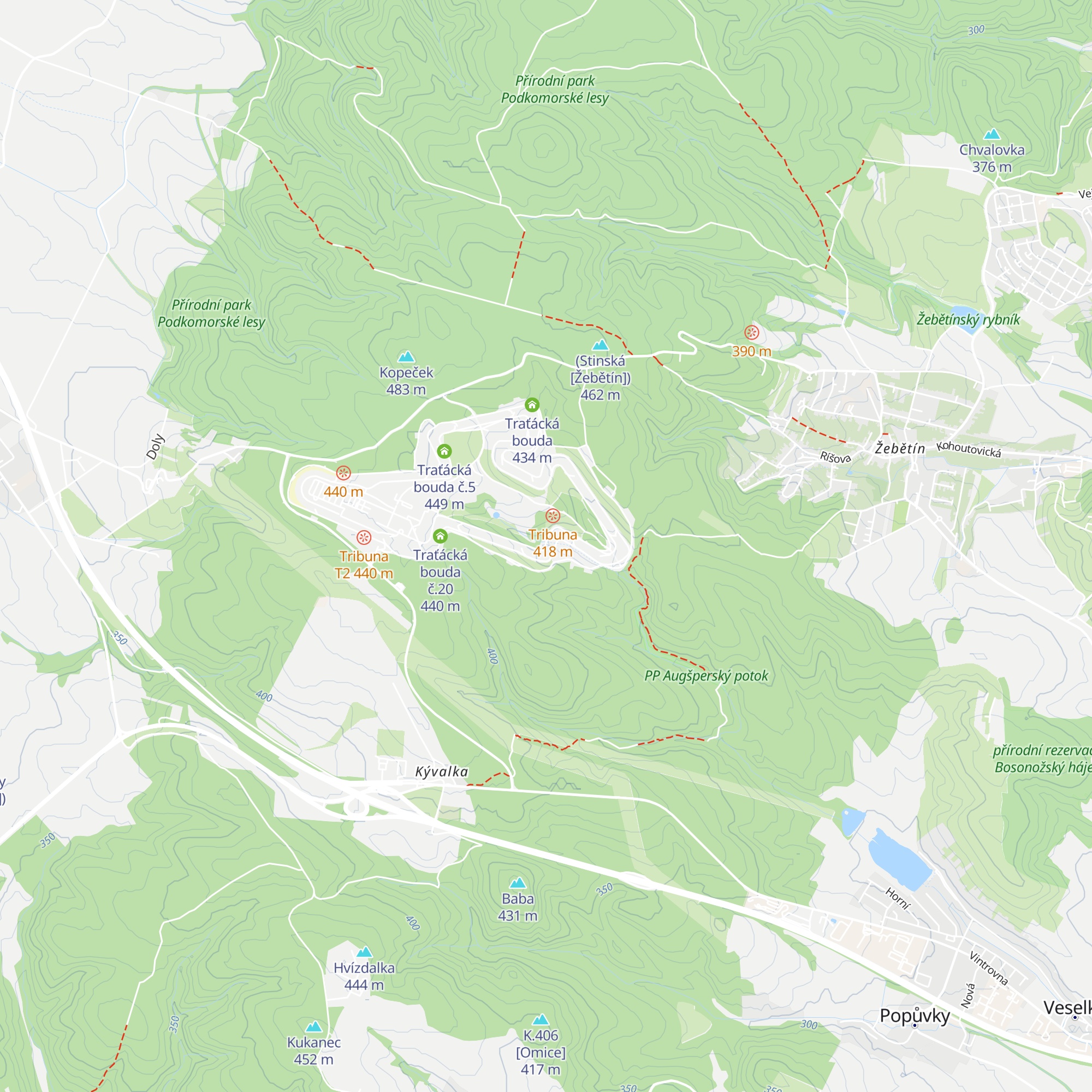 Traťácká bouda č.17 map