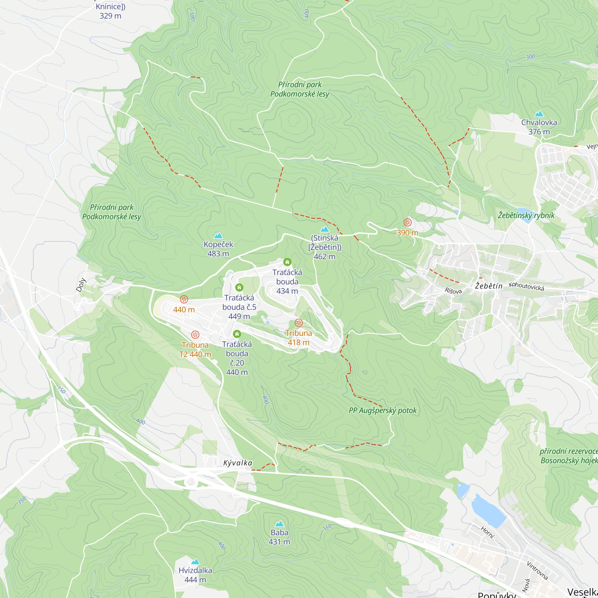 Traťácká bouda č.12 map