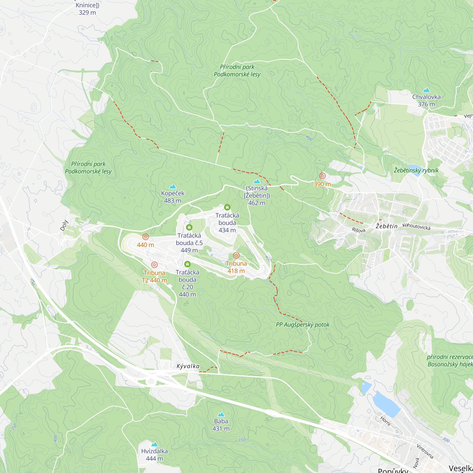 Traťácká bouda č.12 map
