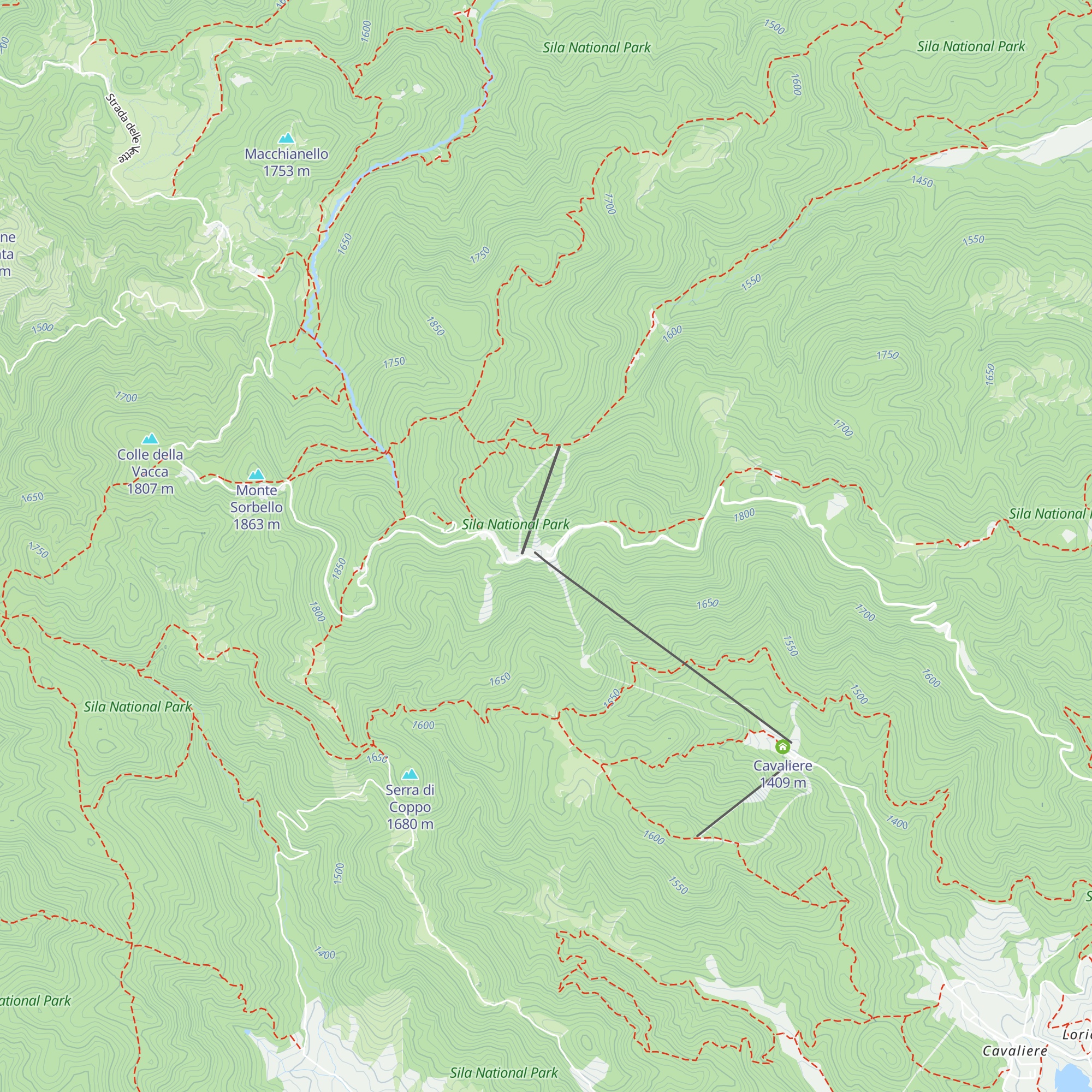 Rifugio Botte Donato map