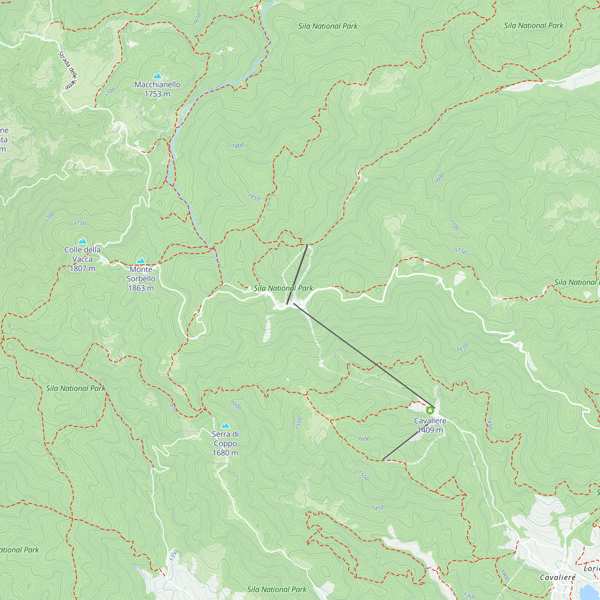 Rifugio Botte Donato map