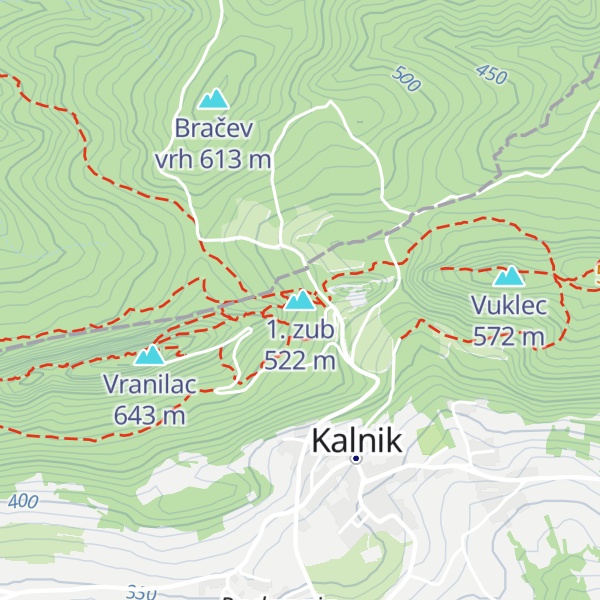Map of 1. zub