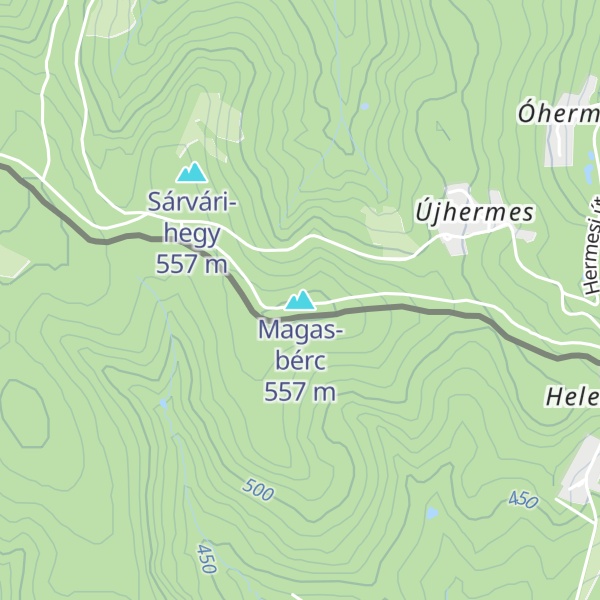 Map of Magas-bérc