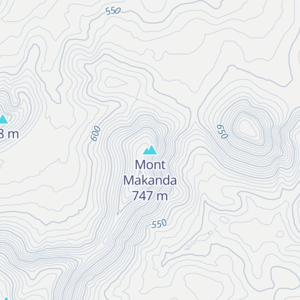Map of Mont Makanda