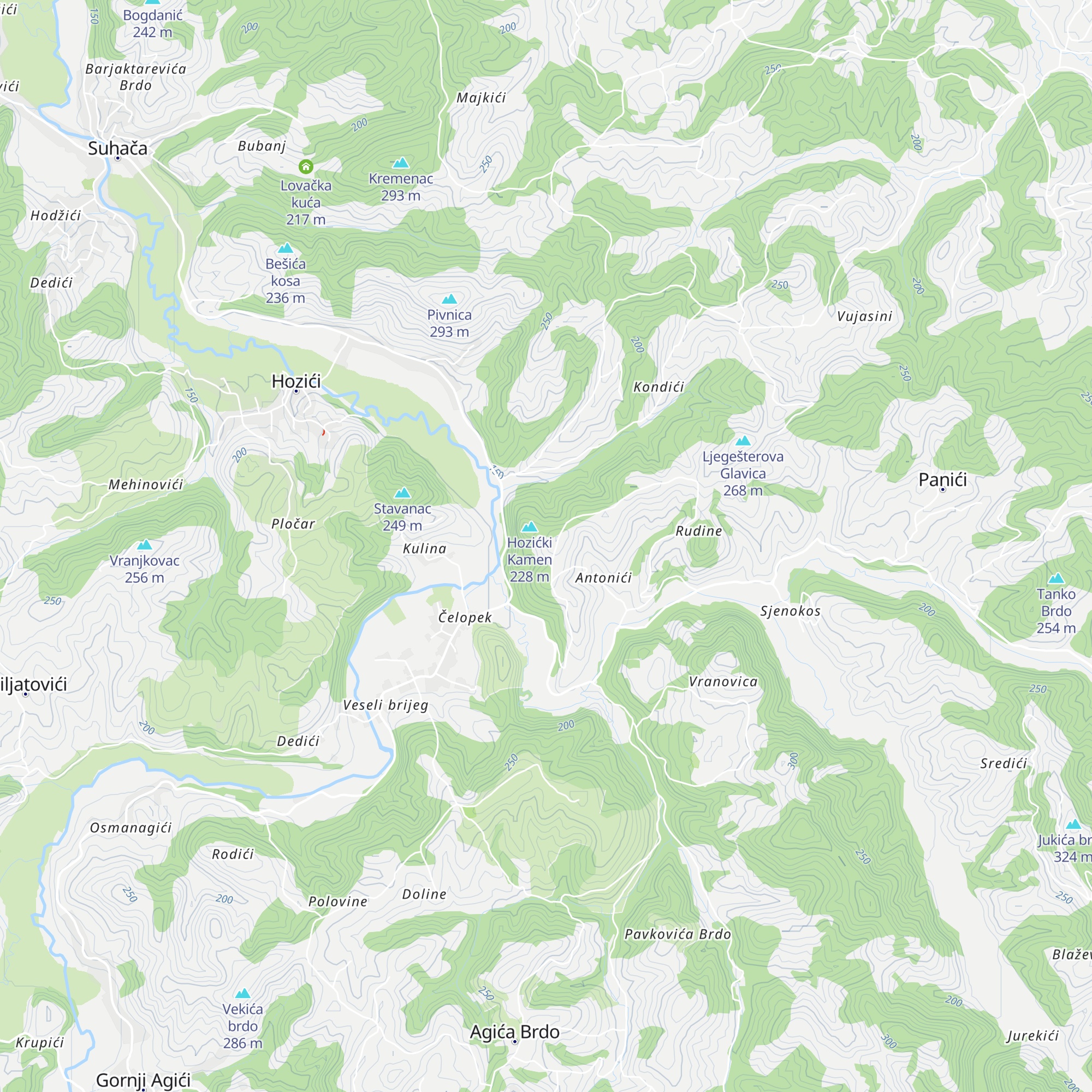 Lovačka kuća map