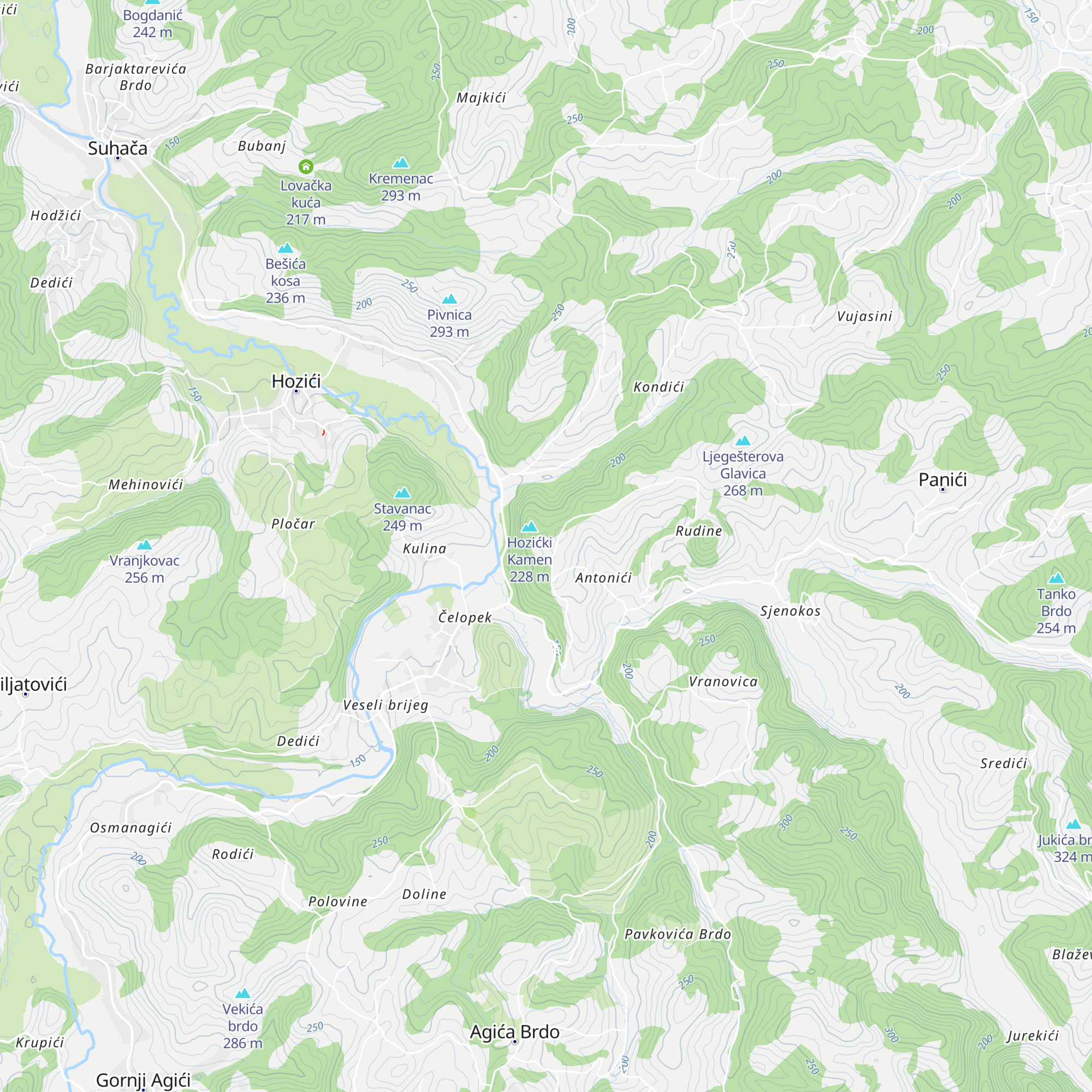 Lovačka kuća map