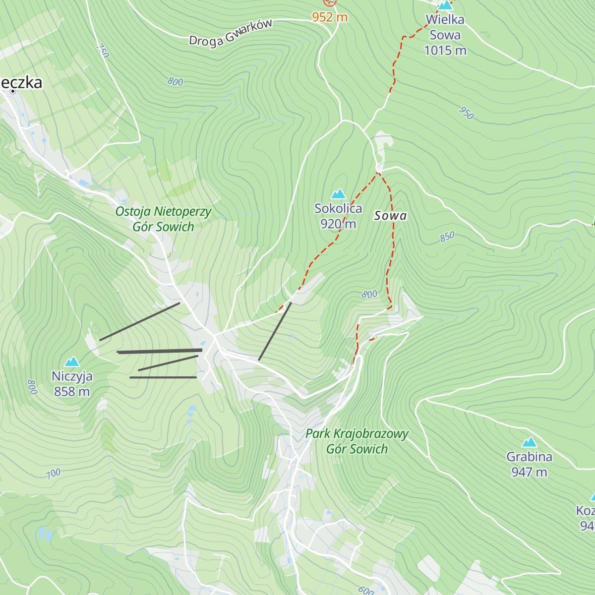 Schronisko Górskie Orzeł map