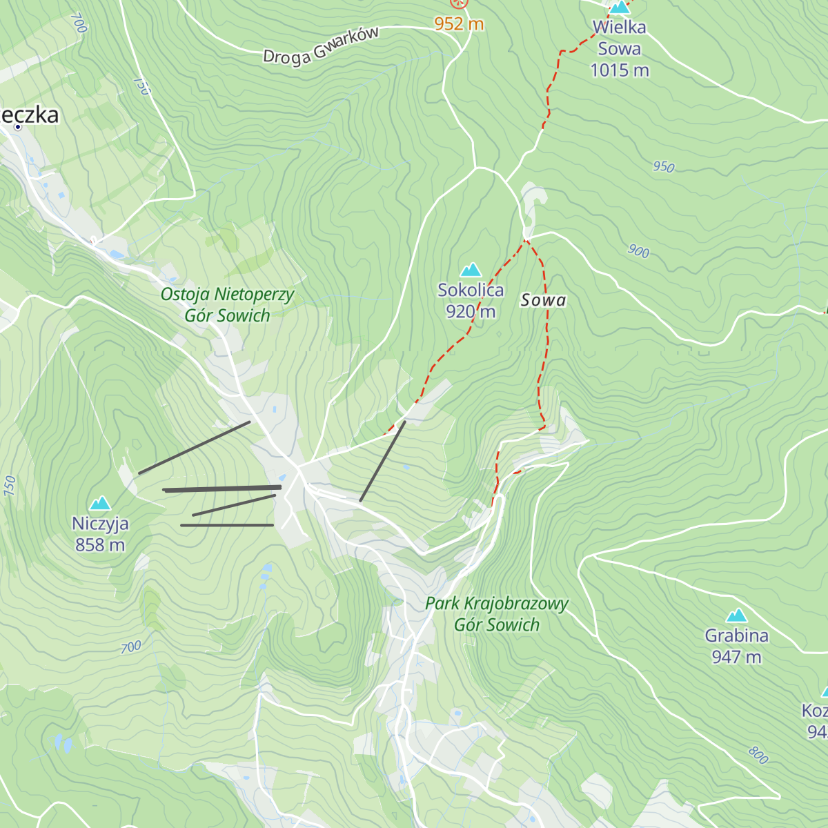 Schronisko Górskie Orzeł map