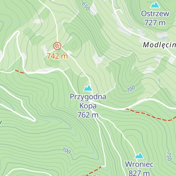 Map of Przygodna Kopa