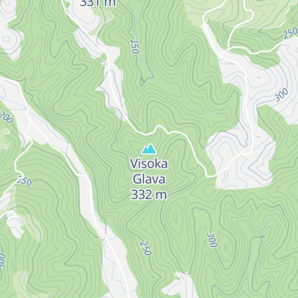 Map of Visoka Glava
