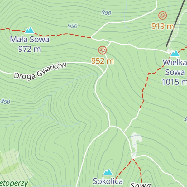 Map of Średnia Góra