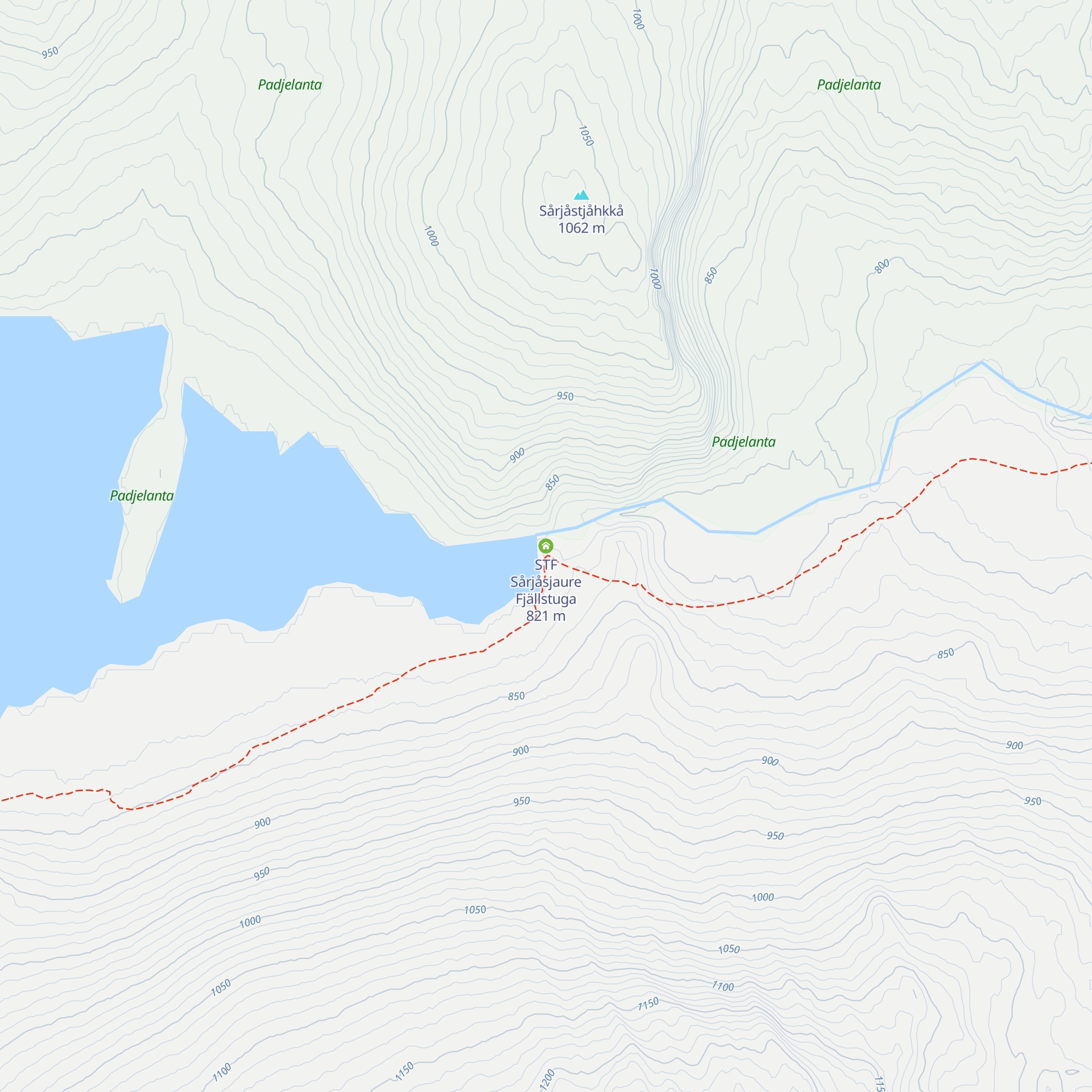 STF Sårjåsjaure Fjällstuga map