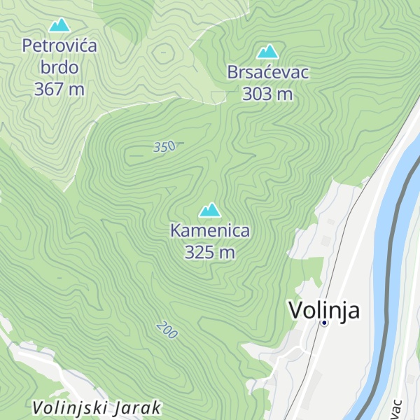 Map of Kamenica