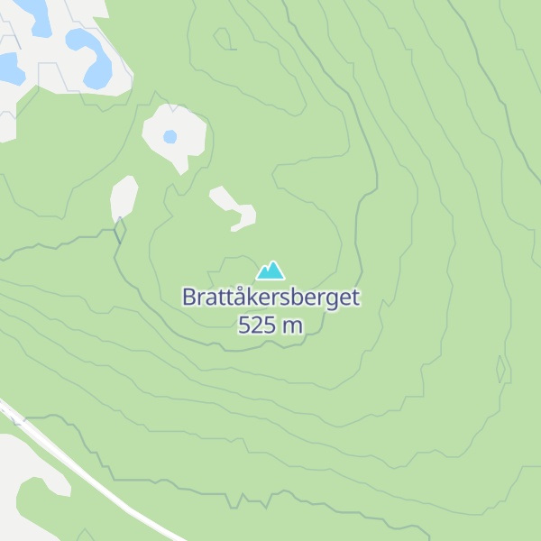 Map of Brattåkersberget