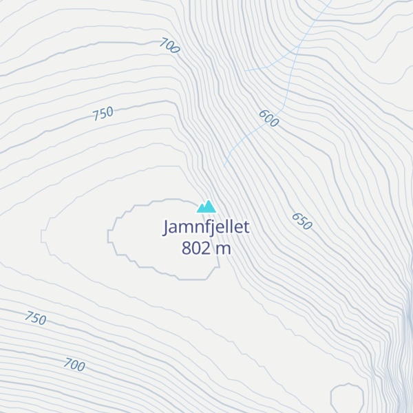 Map of Jamnfjellet