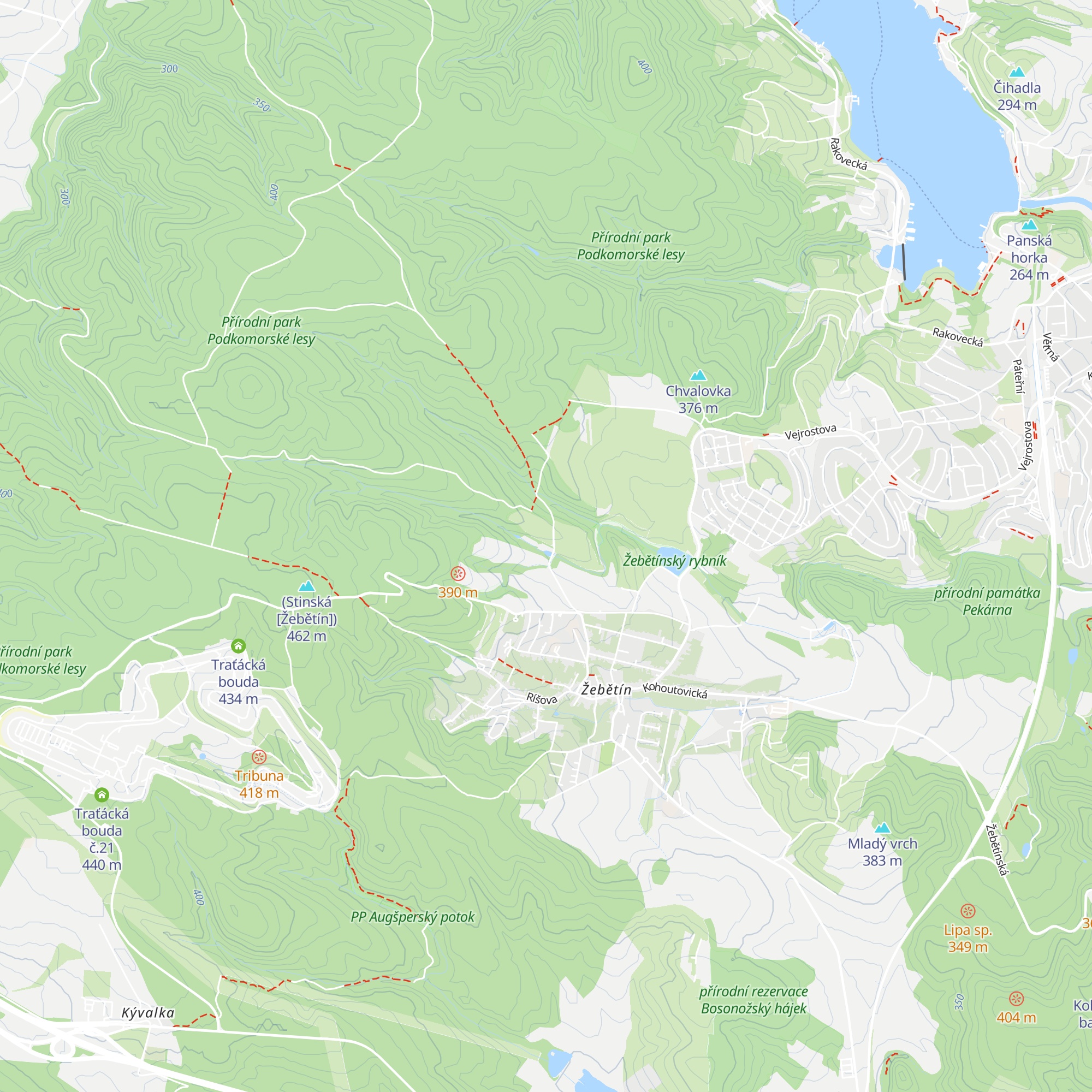 Skautská základna a klubovna Bažantnice Žebětín map