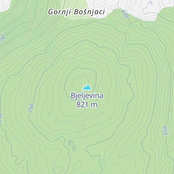 Map of Bjeljevina