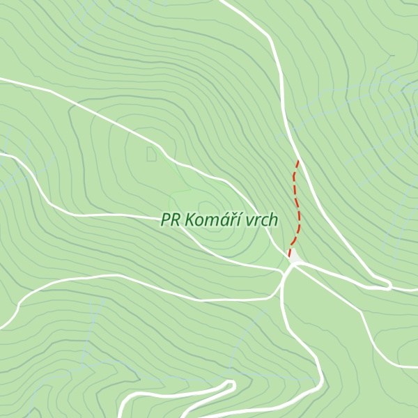 Map of Komáří vrch