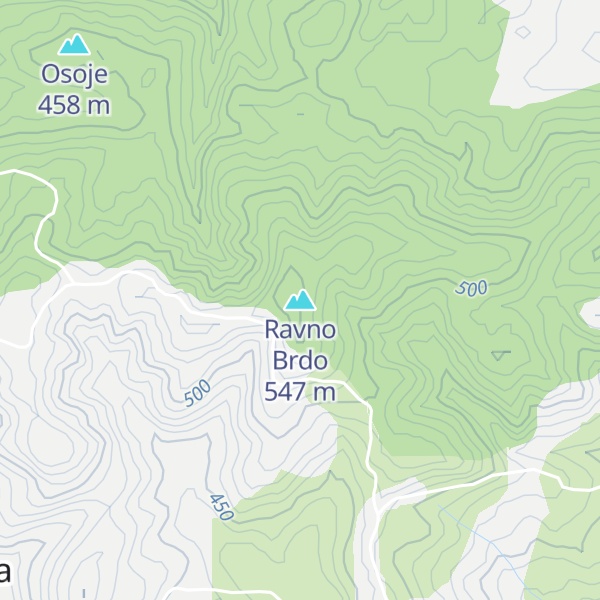 Map of Ravno Brdo