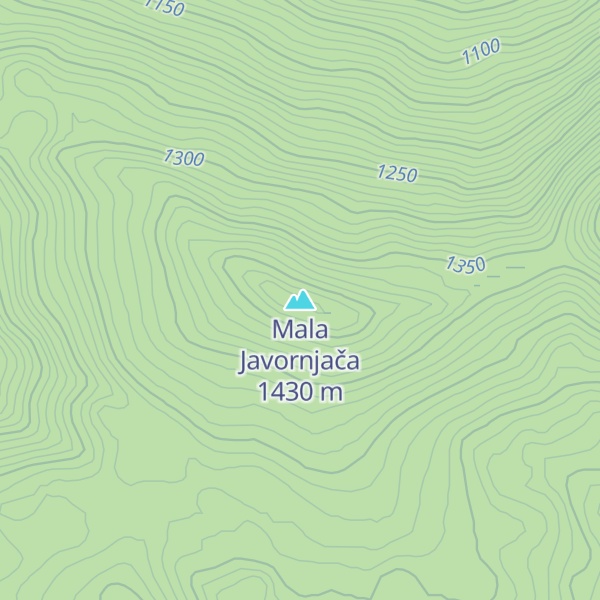 Map of Mala Javornjača