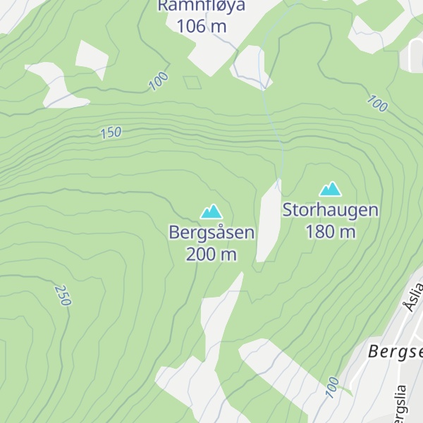Map of Bergsåsen