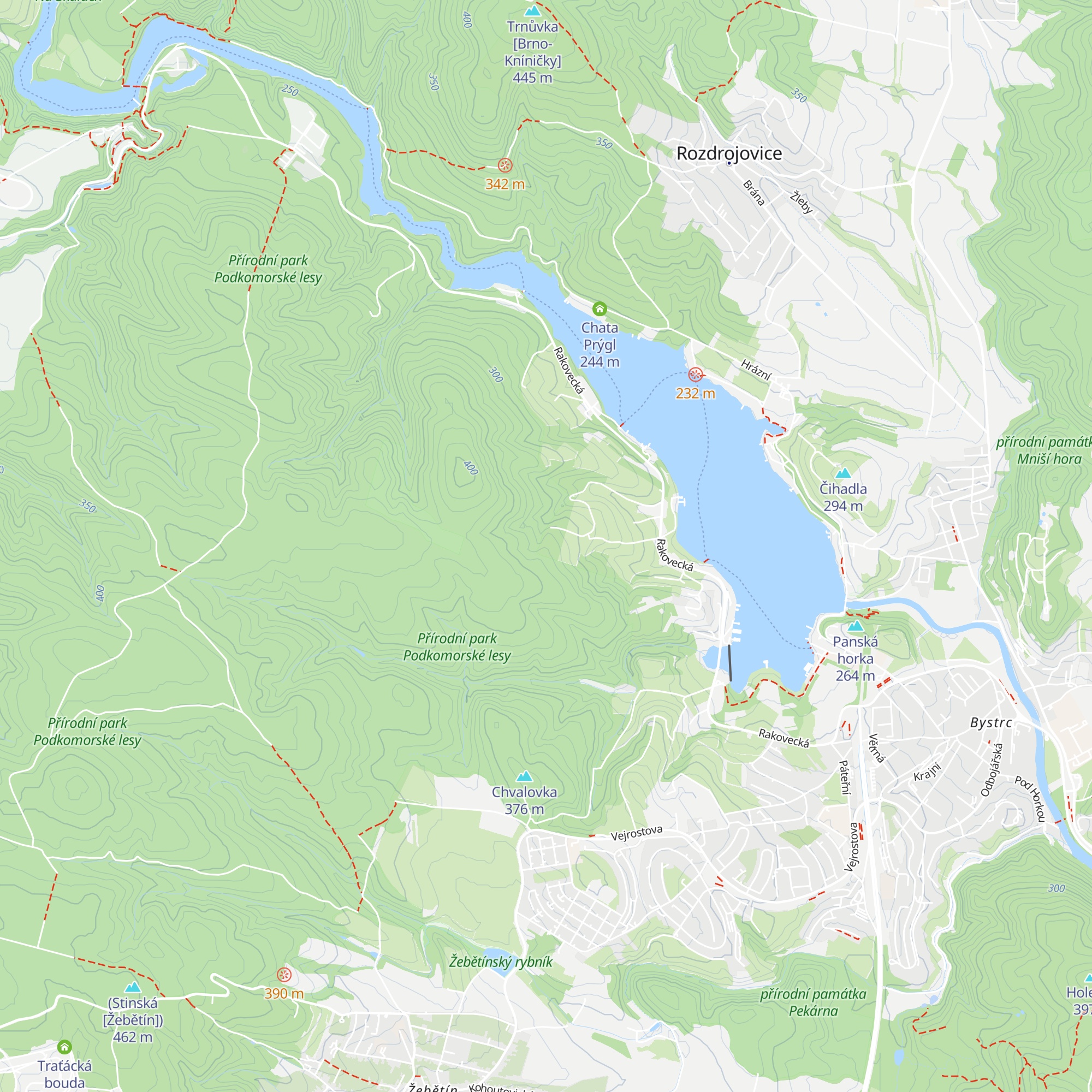 Chata Pohoda map