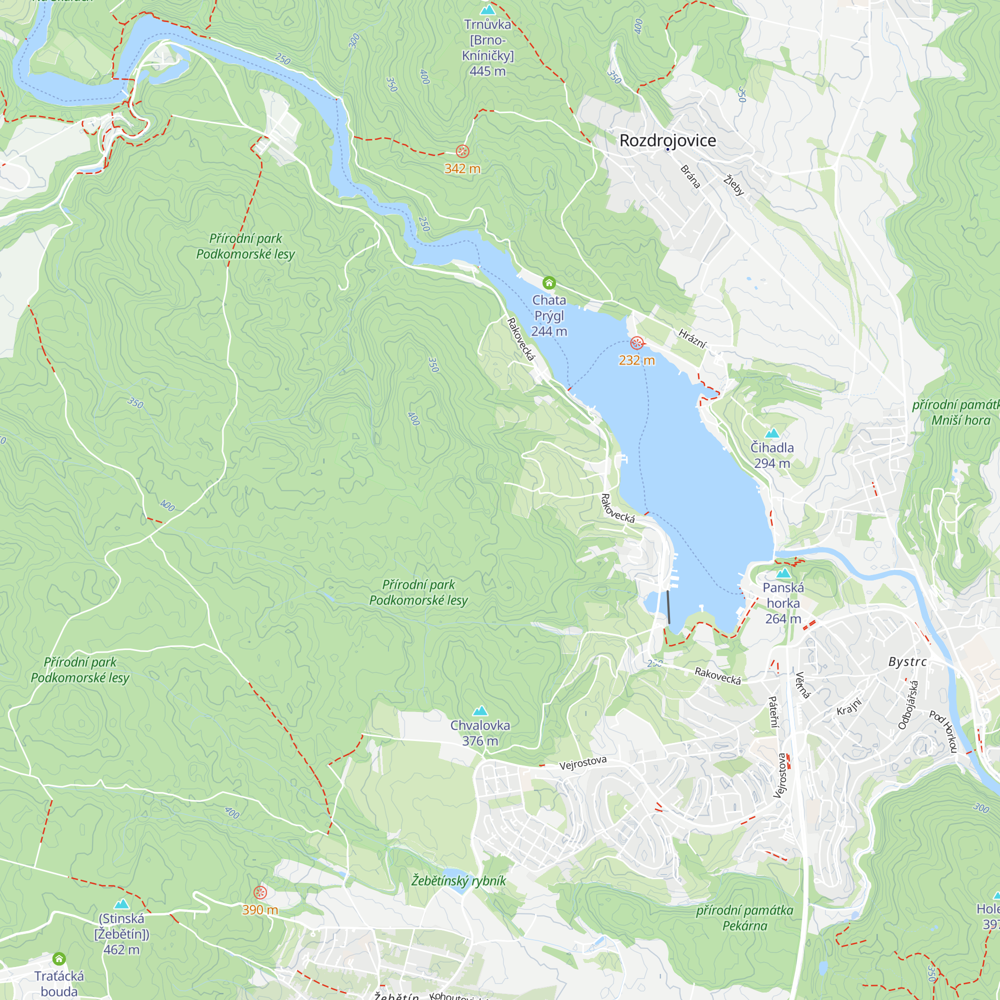Chata Pohoda map