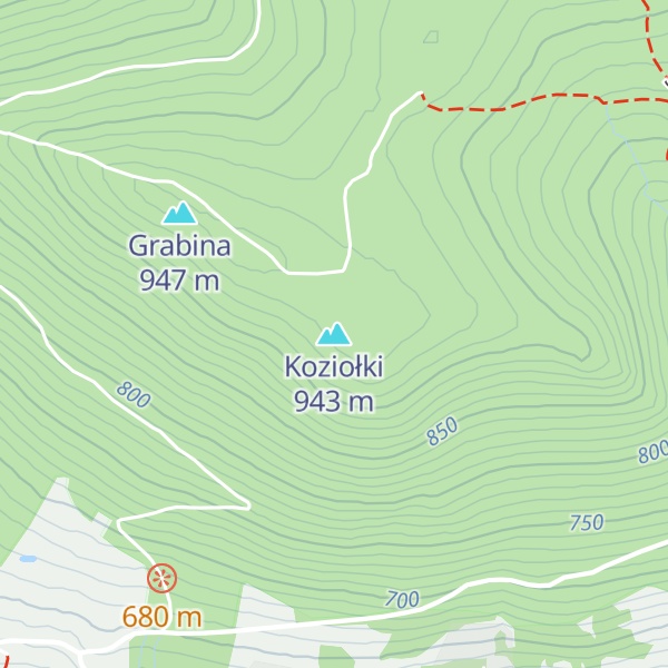 Map of Koziołki