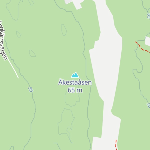 Map of Åkestaåsen