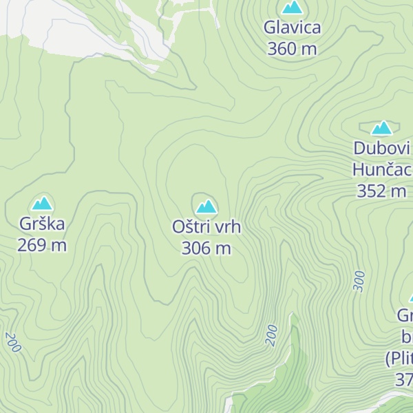 Map of Oštri vrh
