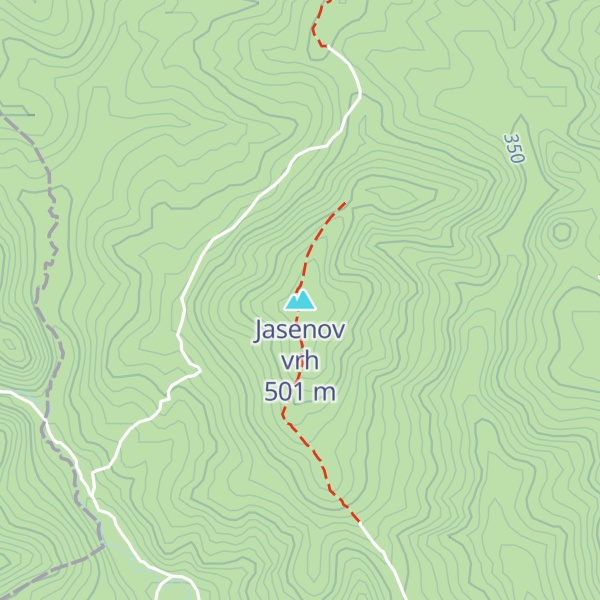 Map of Jasenov vrh