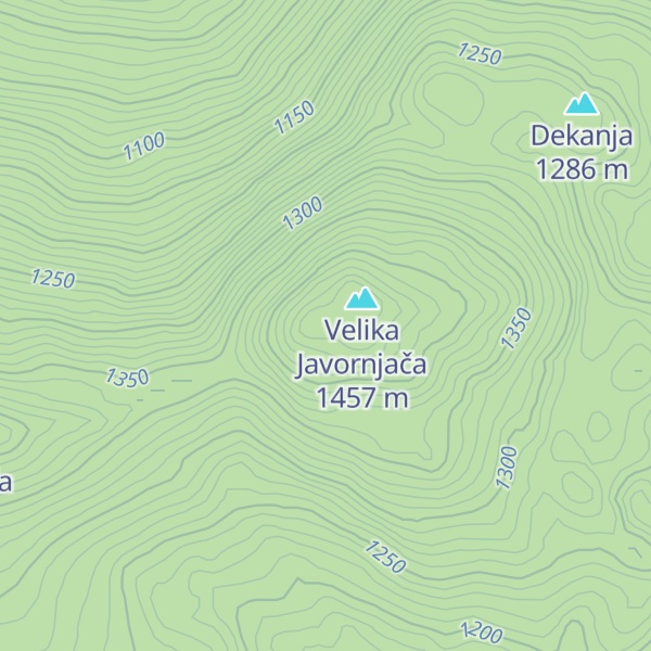 Map of Javornjača