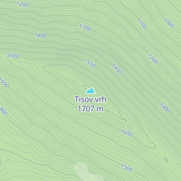Map of Tisov vrh