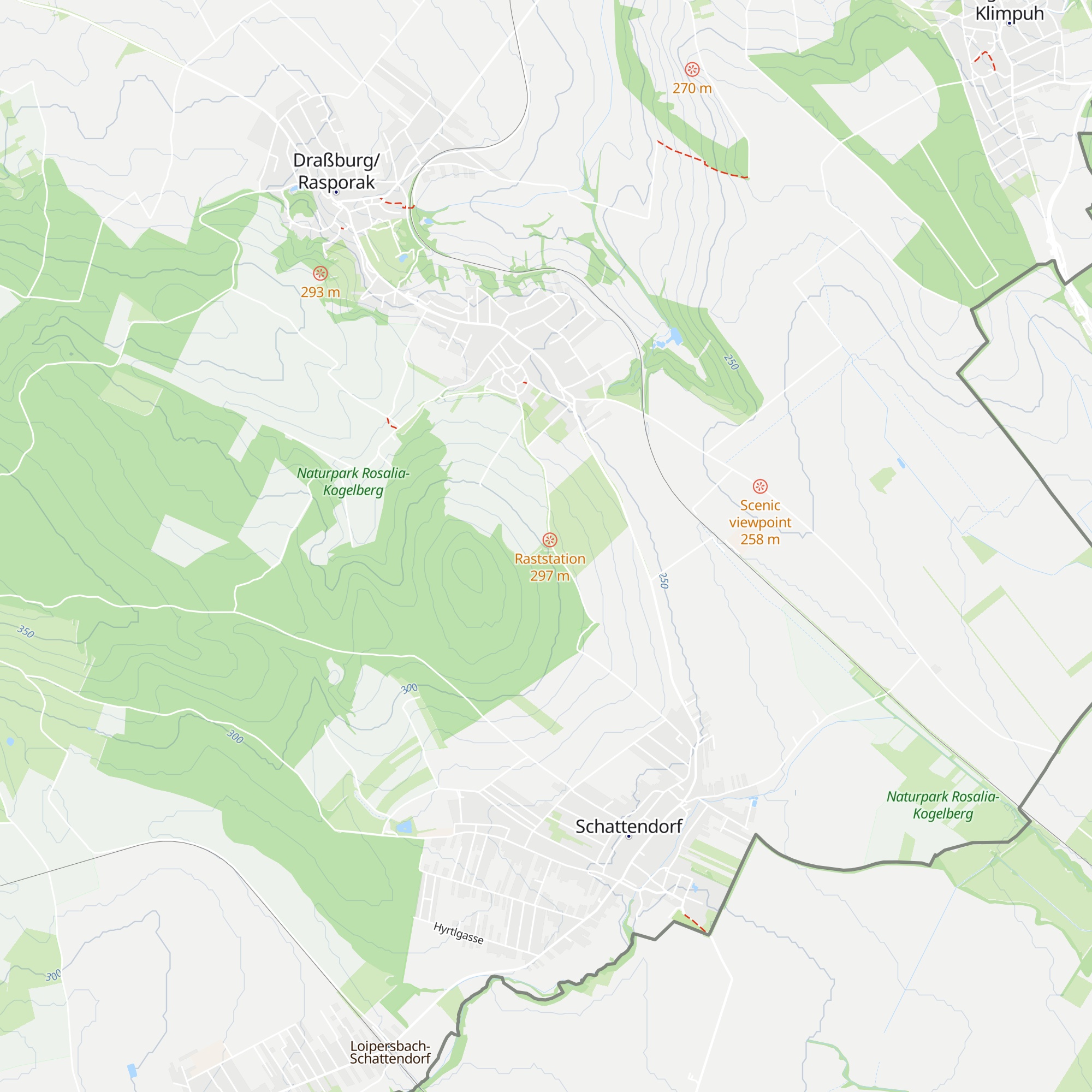 Hochbehälter Baumgarten map