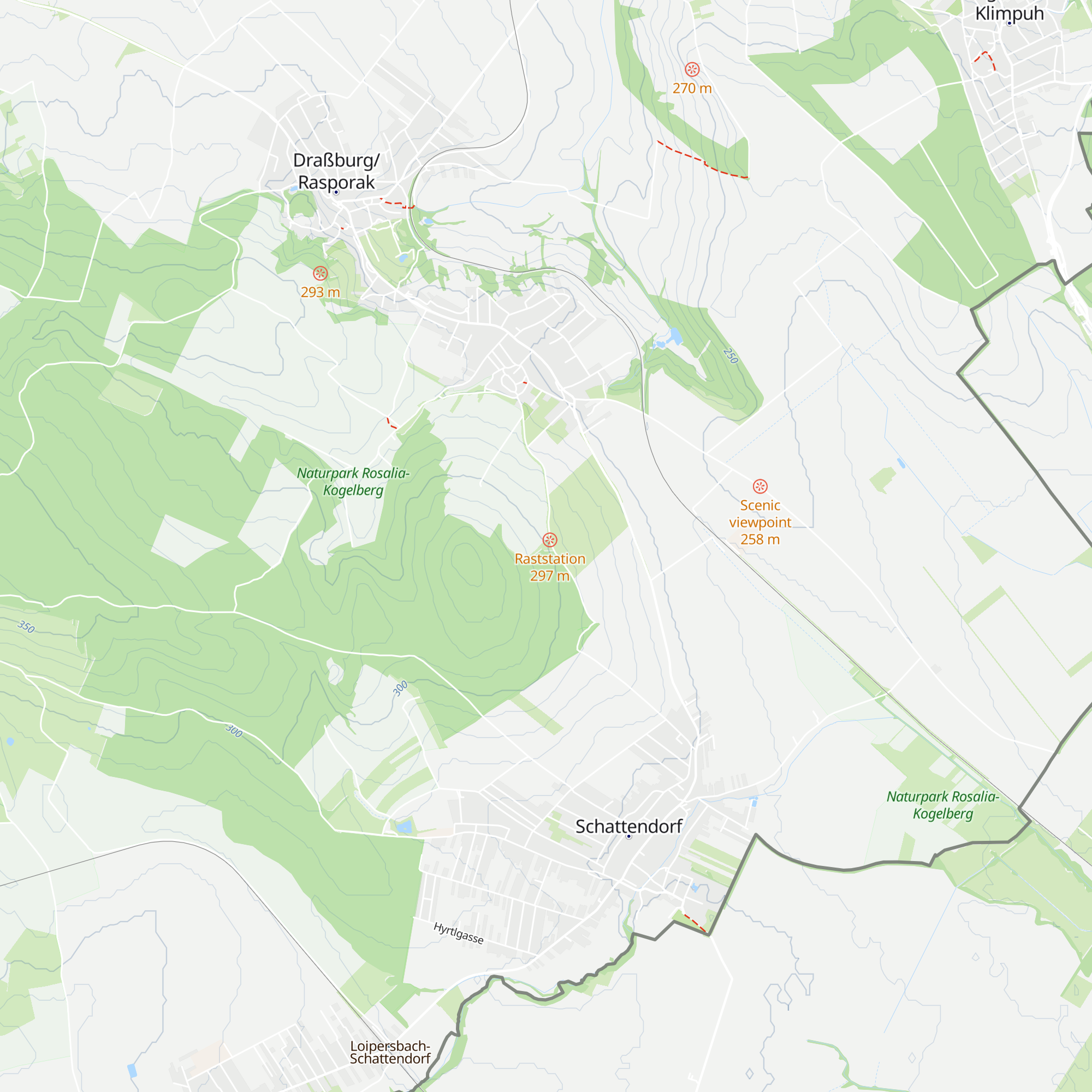 Hochbehälter Baumgarten map