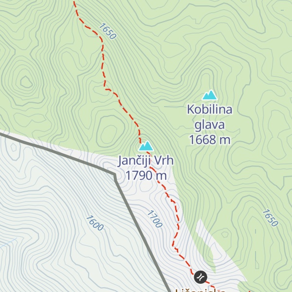 Map of Jančiji Vrh