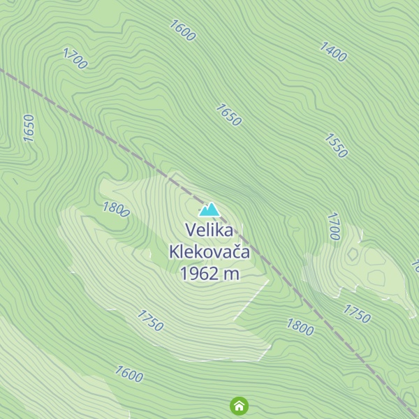 Map of Velika Klekovača