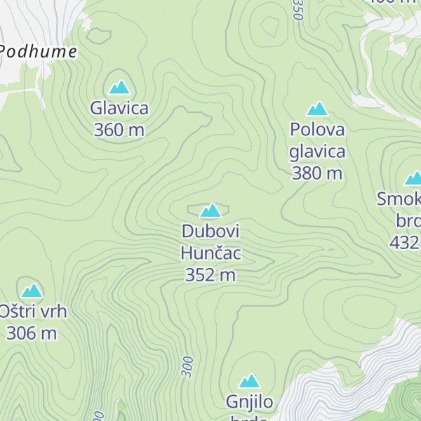 Map of Dubovi Hunčac